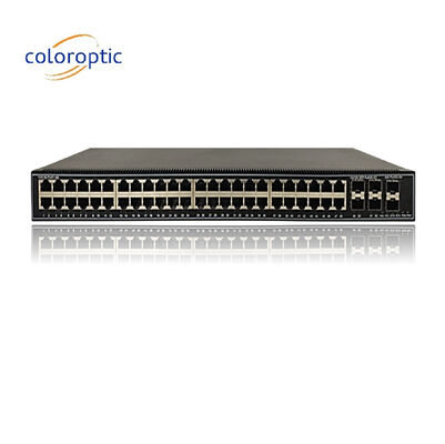 48 Port Gigabit Poe Switch QoS 10/100/1000M POE, 6*10GE SFP+ Port