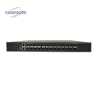 24 Port 10GE Lapisan 3 Switch Jaringan Inti Dengan 2 * 40GE Port Dan Keamanan SSH
