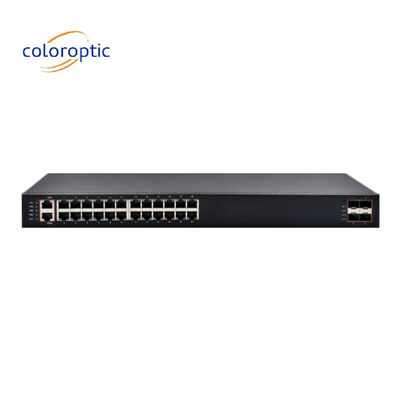 High Performance Layer 3 Core Network Switch Dengan 24 Port 4*10G SFP+ Port