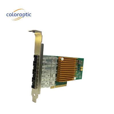 10G Quad Port Ethernet Network Adapter Optical NIC Untuk Microsoft Windows Server