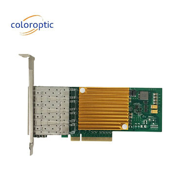 10G Quad Port Ethernet Network Adapter Optical NIC Untuk Microsoft Windows Server