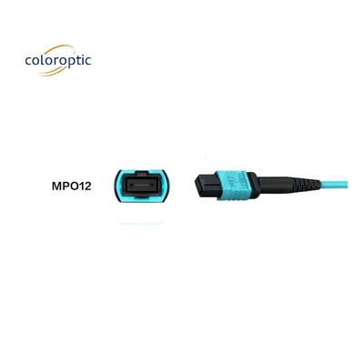 Serat G652D OM3 MPO Patch Kabel 1m Panjang Untuk Kebutuhan Bisnis