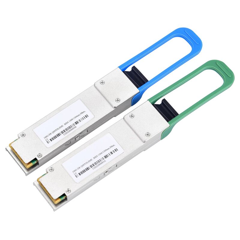 100G QSFP28 Optical Transceiver QSFP28 ER4 40km Duplex LC Untuk Ethernet Links