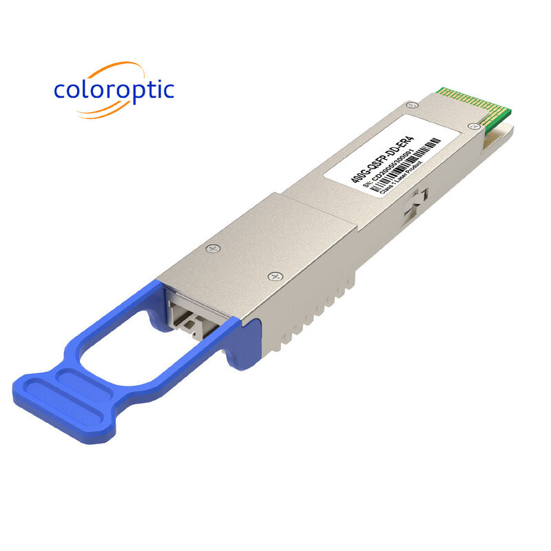 200G Ethernet Transceiver QSFP DD Modul Untuk ER4 40km SMF 12W Konsumsi Daya