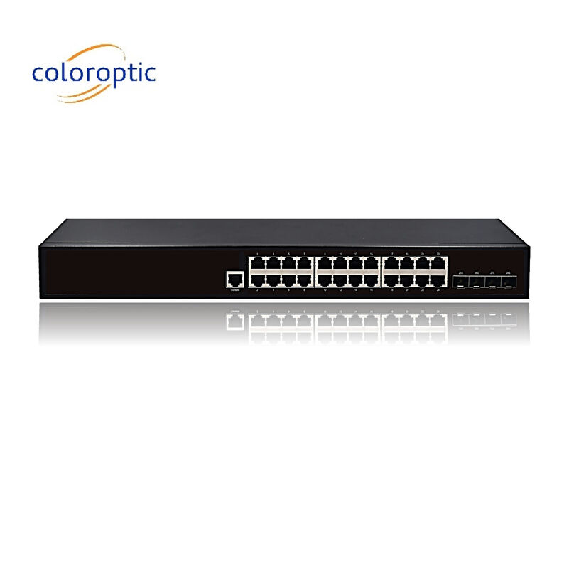 Lapisan 2 Intelligent POE Ethernet Switch Dengan 24 Port 10/100/1000M 4GE SFP Port