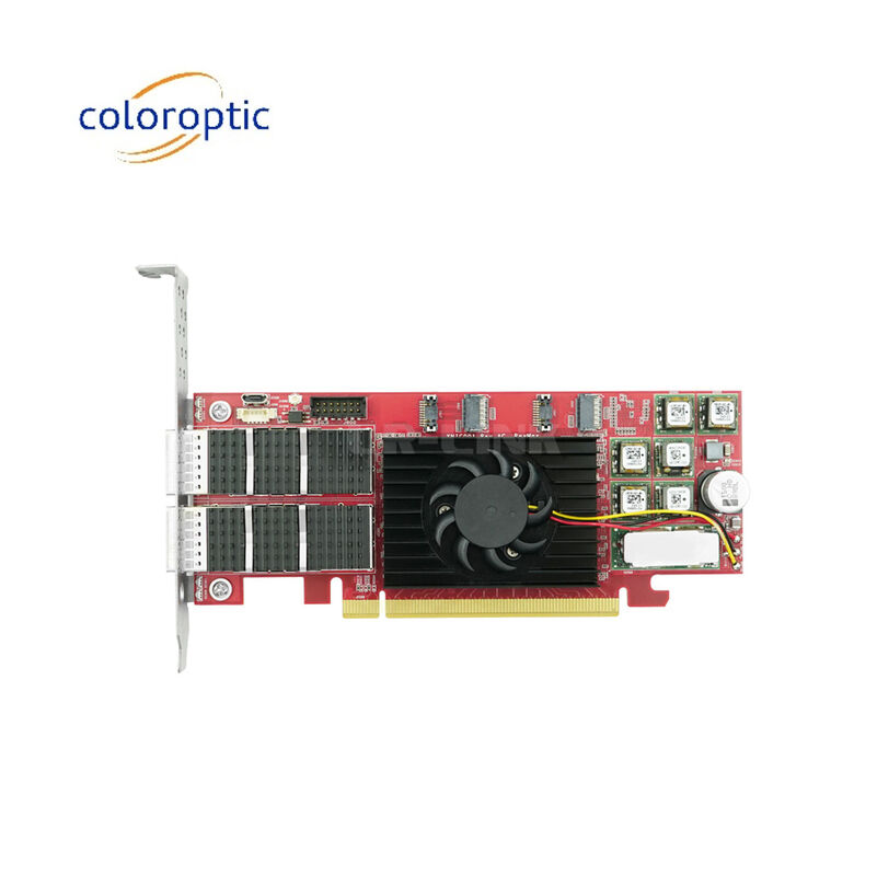 PCIe X16 100G QSFP28 Ethernet Smart Card Dual Port Xilinx Ultrascale+ 16nm Berdasarkan