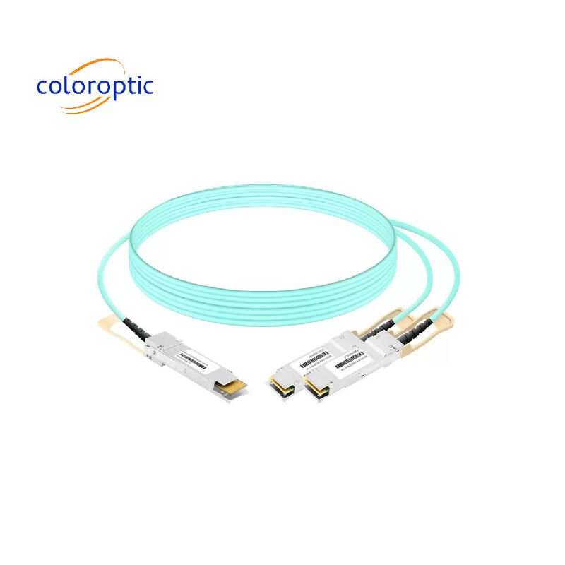 CO-1X1CP AOC DAC Kabel 400G OSFP ke 2x200G QSFP56 Link